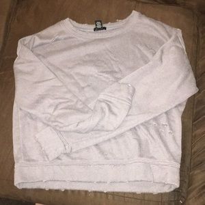Distressed sweater